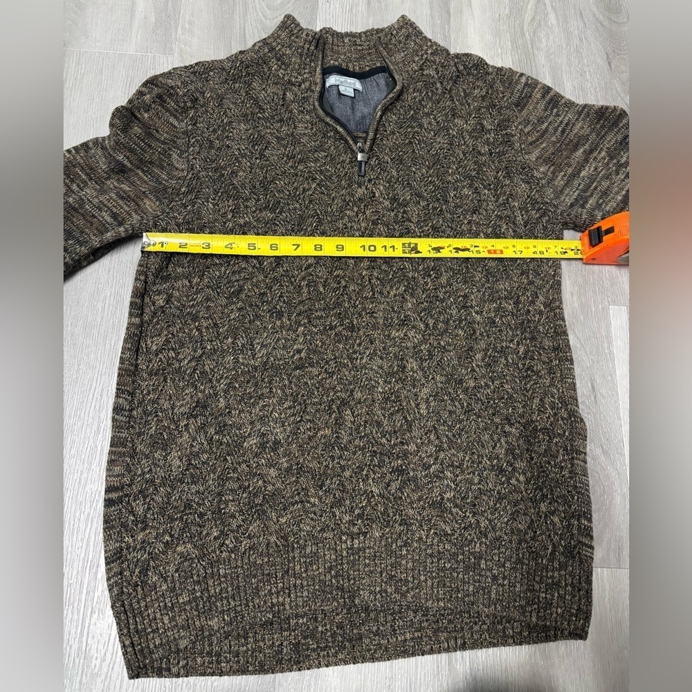 Method Sweater Cotton Blend Knit Quarter Zip Pull Over Mock Men’s Size Large - Picture 5 of 6
